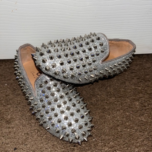 gold spike dress shoes Gold Pleated Off Shoulder Bubble Hem Strapless Sequin Mini Dress L / Gold